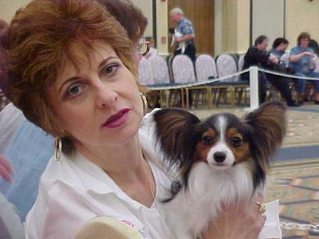 Mrs Donna Garofalo, Involo Papillons, 2003 with future BIS Bitch Tallulah